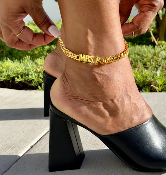 Chunky Gold Custom Anklet