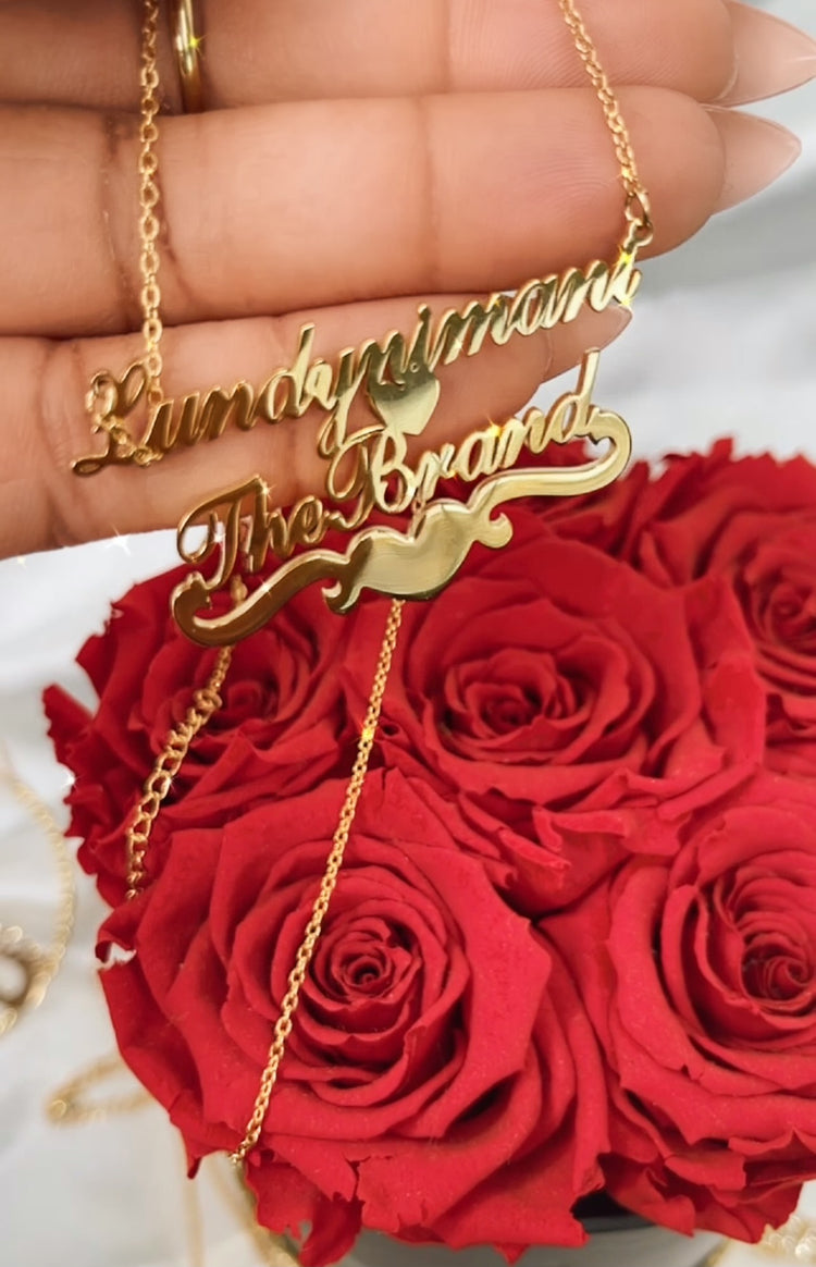 Custom gold-plated necklace